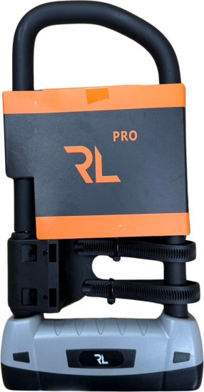 מנעול פרסה מחוזק Pro באורך 248 ס''מ ועובי 19 מ''מ מבית RL - צבע שחור – תמונה 3