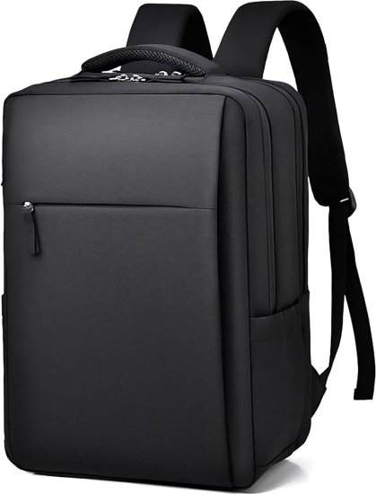 תיק גב למחשב נייד בגודל 17 אינץ' דגם The Nimbus Max מבית Camel Mountain - צבע שחור – תמונה 3