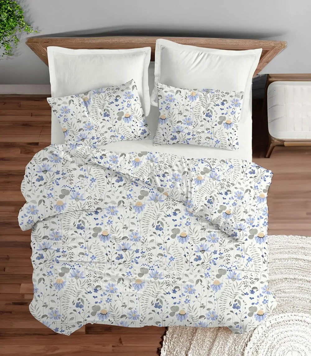 סט מצעים 4 חלקים פרקל 100% כותנה 160x200 ס''מ סדרת Exclusive מבית Homestyle - דגם Rotem – תמונה 3