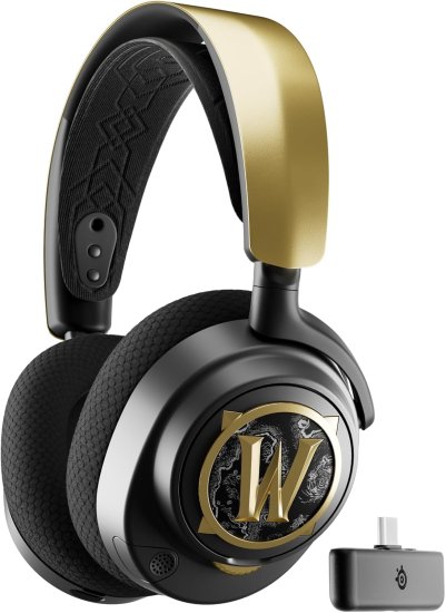 אוזניות גיימינג אלחוטיות SteelSeries Arctis Nova 7 Wireless - מהדורת World of Warcraft