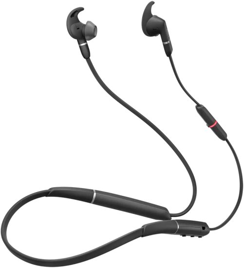אוזניות צוואר חוטיות Jabra Evolve 65E MS Stereo - צבע שחור