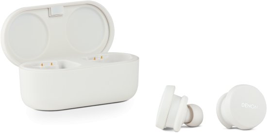 אוזניות תוך אוזן עם כיול בהתאמה אישית וביטול רעשים אקטיבי Denon PerL ANC True Wireless - צבע לבן