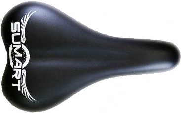 אוכף ג'ל לאופני הרים ברוחב 165 מ''מ DD-200 דגם SD-G1 מבית SUMART - צבע שחור