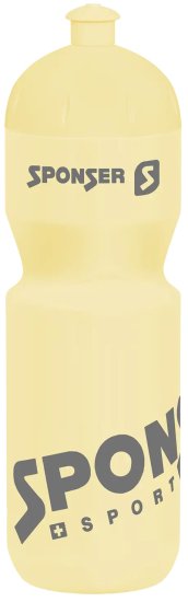 בקבוק ספורט בנפח 750 מ''ל Sponser - צבע צהוב פסטל