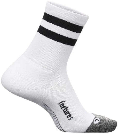 גרבי ספורט Feetures Elite Light Cushion Mini Crew - מידה 38-42 (M) - צבע White