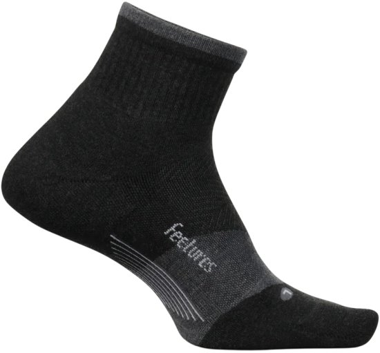 גרבי ספורט Feetures Trail Max Cushion Quarter - מידה 47-51 (XL) - צבע Black