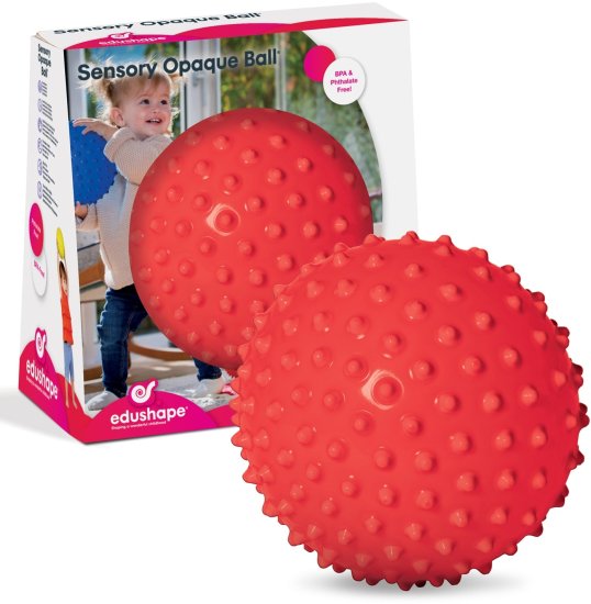 כדור תחושה - צבע אדום אטום מבית Edushape