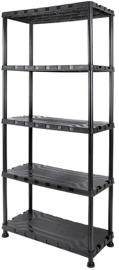 כוננית פלסטיק 5 מדפים עד 30 ק''ג למדף Tactix