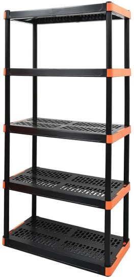 כוננית פלסטיק 5 מדפים עד 68 ק''ג למדף Tactix