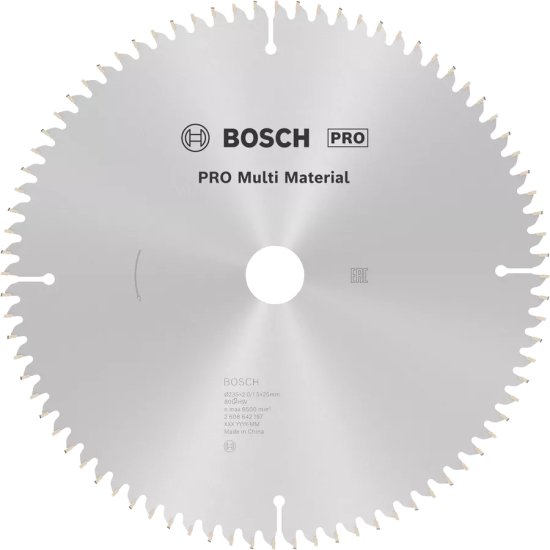 להב חיתוך למסור גרונג / פנדל 80 שיניים 235 מ''מ / ''9.25 Bosch Pro Multi Material