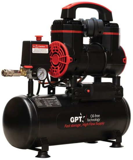 מדחס אוויר שקט ללא שמן 8 ליטר GPT TOAC08 900W