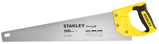 מסור יד 20 אינץ' / 50 ס''מ Stanley Sharpcut 7TPI