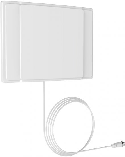 מציאון ועודפים - אנטנה DVB-T שטוחה לקליטת שידורי טלוויזיה של עידן+ Barkan Indoor HDTV AF40P.W