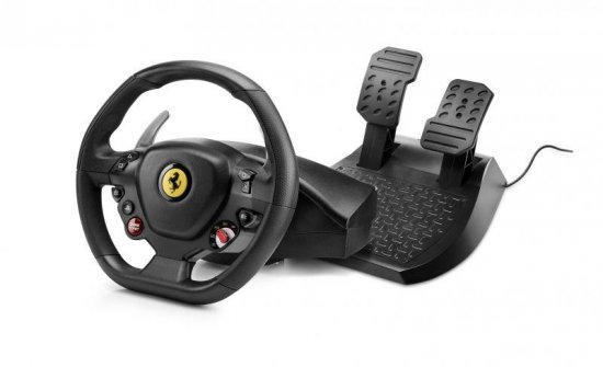 מציאון ועודפים - הגה מירוצים עם דוושות Thrustmaster T80 Ferrari 488 GTB Edition למחשב PC ופלייסטיישן 4