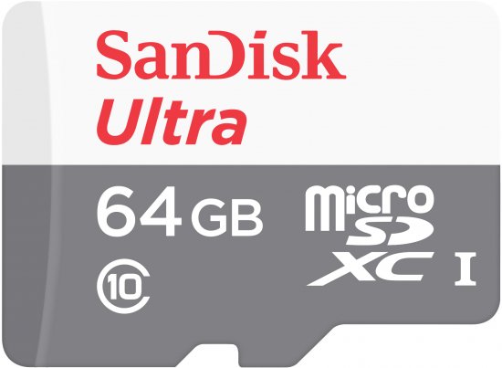 מציאון ועודפים - כרטיס זיכרון ללא מתאם SanDisk Ultra MicroSDXC - דגם SDSQUNR-064G-GN3MN - נפח 64GB