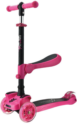 מציאון ועודפים - קורקינט 3 גלגלים לילדים Hurtle - ורוד