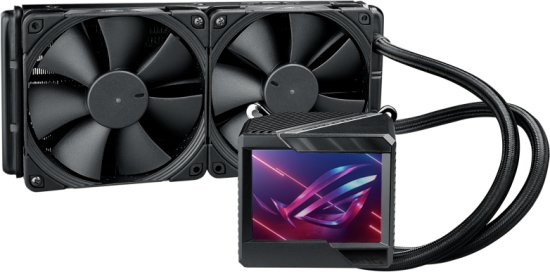 מציאון ועודפים - קירור נוזלי למעבד ASUS ROG Ryujin II 240 Dual Noctua NF-F12 InductrialPPC 2000 PWM Fans - שחור