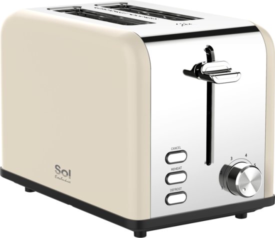 מצנם 2 פרוסות Sol Exclucive SL-7505 815W - צבע בז'