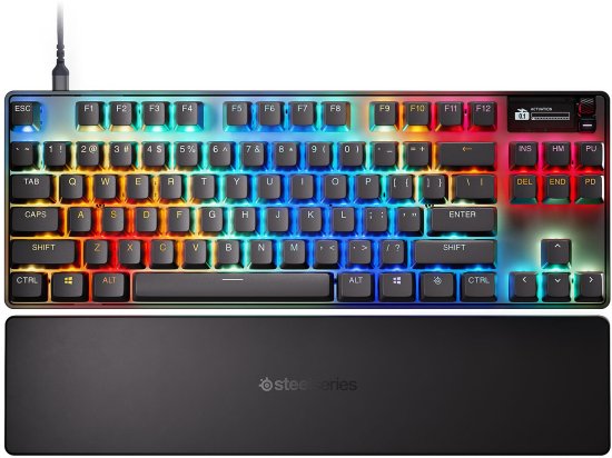 מקלדת גיימרים מכאנית חוטית SteelSeries Apex Pro TKL Gen 3