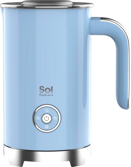 מקציף חלב קלאסי יוקרתי 300 מ"ל Sol Exclucive Milk Frother 500W – צבע כחול
