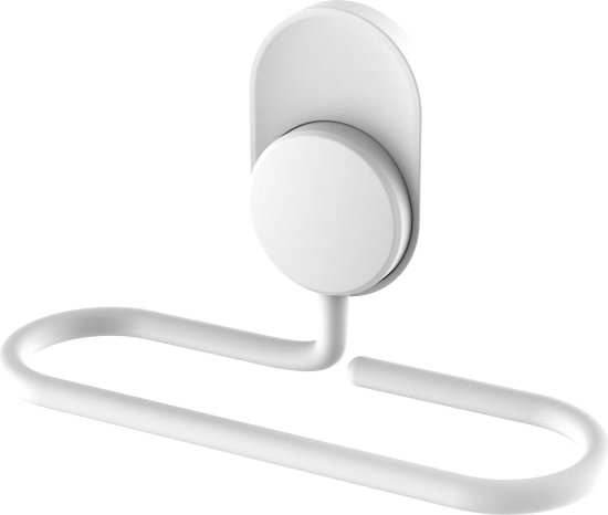 מתלה מגבות בהדבקה 24 ס''מ Aquila Set And Stick - צבע לבן