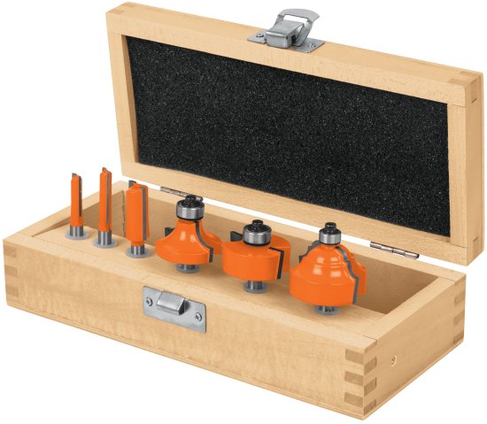 סט 6 כרסמים בקופסת עץ הינע ''1/4 Truper