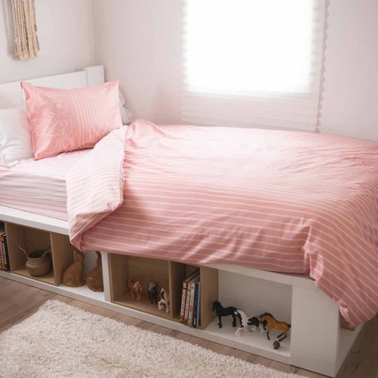 סט מצעים 3 חלקים 100% כותנה 90x200 ס''מ מבית Vardinon - דגם Minnie Minimal