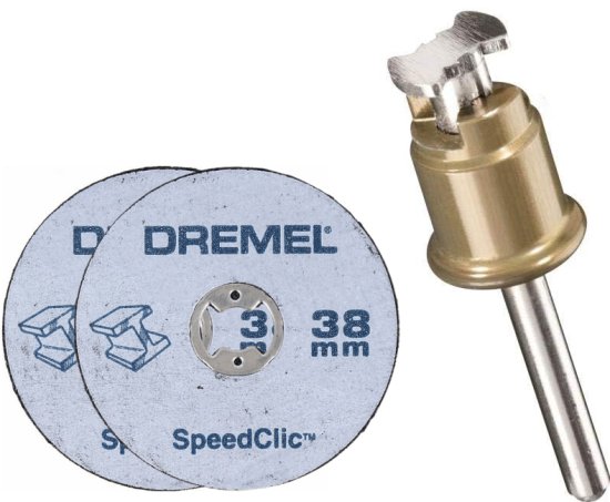 ציר מהיר ספיד קליק + 2 דיסקים 38 מ''מ Dremel SC406