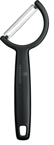 קולפן זוויתי עם להב חלק דגם Rho מבית Victorinox - צבע שחור