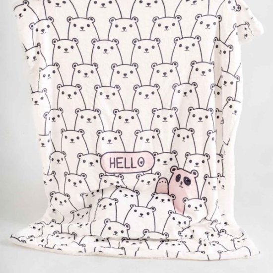 שמיכת חורף לתינוקות 100% מיקרופייבר 90x120 ס''מ Vardinon - דגם Baby Boo