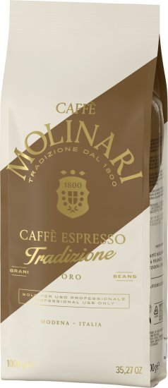 תערובת פולי קפה 1 ק''ג Caffe Molinari Caffe Espresso Tradizione Oro