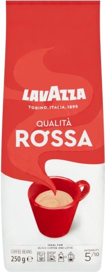 תערובת פולי קפה 250 גרם Lavazza Qualita Rossa