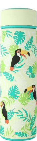 תרמוס מעוצב לשמירה על מים קרים או חמים בנפח 0.5 ליטר מבית Penguin - דגם ג'ונגל טוקאן