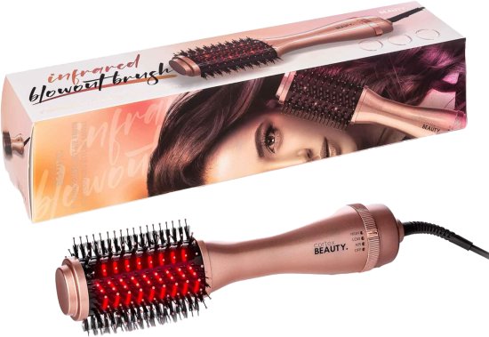 Cortex - מברשת פן חשמלית עם אינפרא רד - צבע ורוד