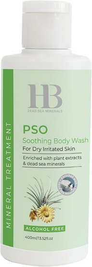 HB Dead Sea Minerals – תרחיץ גוף מרגיע לעור אדמומי ויבש – בנפח 400 מ"ל