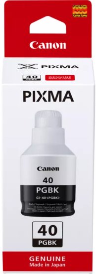 בקבוק דיו שחור מקורי Canon Pixma GI-40 PGBK – תמונה 3