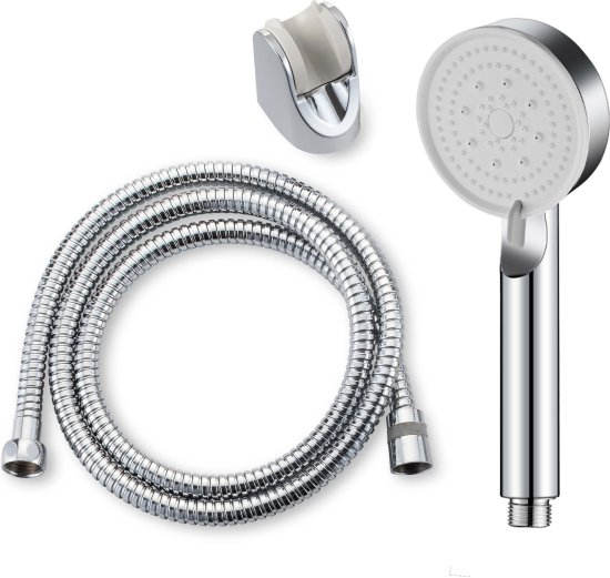 ערכת רחצה למקלחת 5 מצבי זרימה Aquila Odeya - צבע נירוסטה כסופה – תמונה 3