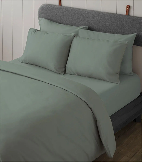 סט מצעים חלקי ג'רסי 100% כותנה 90x200 ס''מ מבית Homestyle - אקווה – תמונה 3