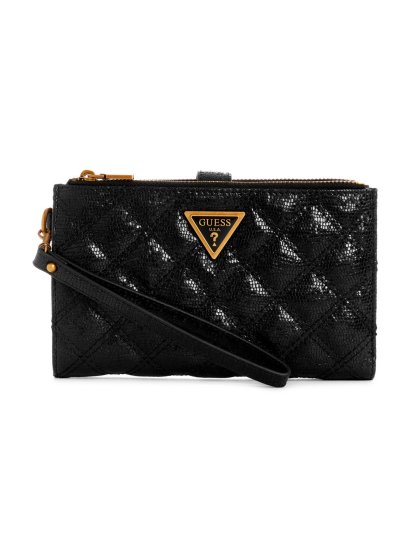ארנק דמוי עור לאישה מבית Guess קולקציית GIULLY דגם QK8748157-BLA - יבואן רשמי