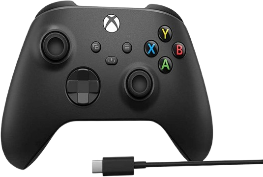 בקר משחק אלחוטי Microsoft Xbox Series-X - צבע שחור - כולל כבל USB-C