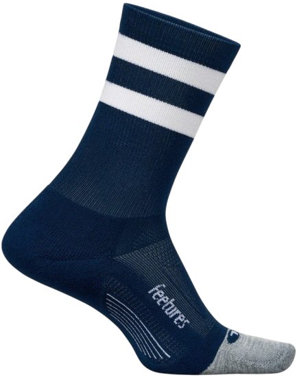 גרבי ספורט Feetures Elite Light Cushion Mini Crew - מידה 47-51 (XL) - צבע Navy