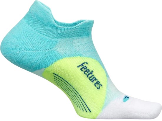 גרבי ספורט Feetures Elite Light Cushion No Show Tab - מידה 38-42 (M) - צבע Aqua Surf