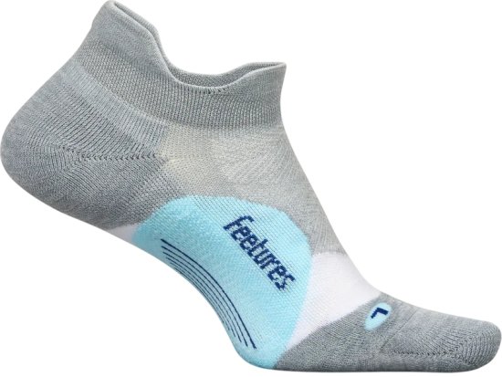 גרבי ספורט Feetures Elite Light Cushion No Show Tab - מידה 38-42 (M) - צבע Gray Sky