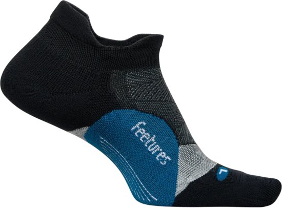 גרבי ספורט Feetures Elite Light Cushion No Show Tab - מידה 43-46 (L) - צבע Black Sea