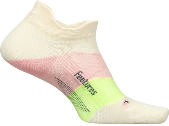 גרבי ספורט Feetures Elite Ultra Light No Show Tab - מידה 43-46 (L) - צבע Sandy Melon