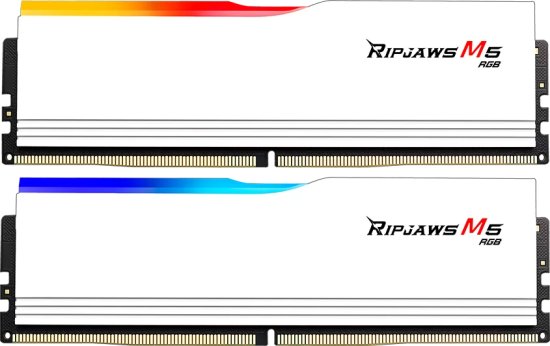 זיכרון למחשב G.Skill Ripjaws M5 RGB 2x48GB DDR5 6000MT/s CL30 – לבן