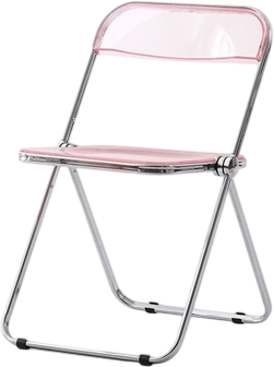 כיסא אקריליק מתקפל מבית Viva Home - צבע ורוד