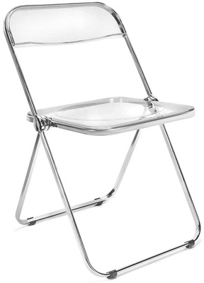 כיסא אקריליק מתקפל מבית Viva Home - צבע שקוף