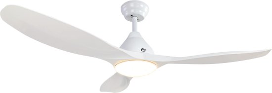 מאוורר תקרה 3 כנפיים 55W בגודל 48 אינץ' + שלט זק''ש EF-1158W  - צבע לבן