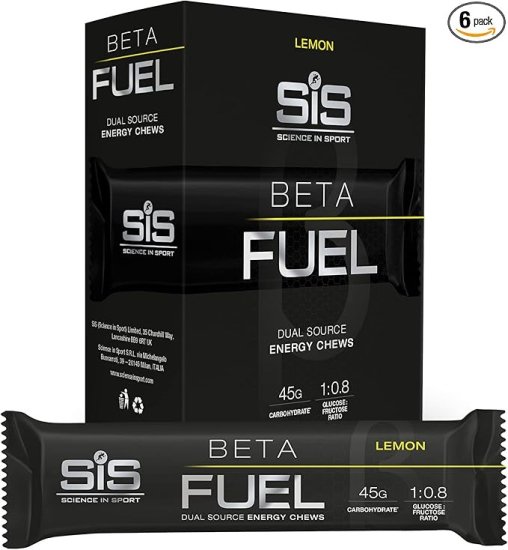 מארז 6 יחידות סוכריות אנרגיה 60 גרם SiS Beta Fuel - בטעם לימון